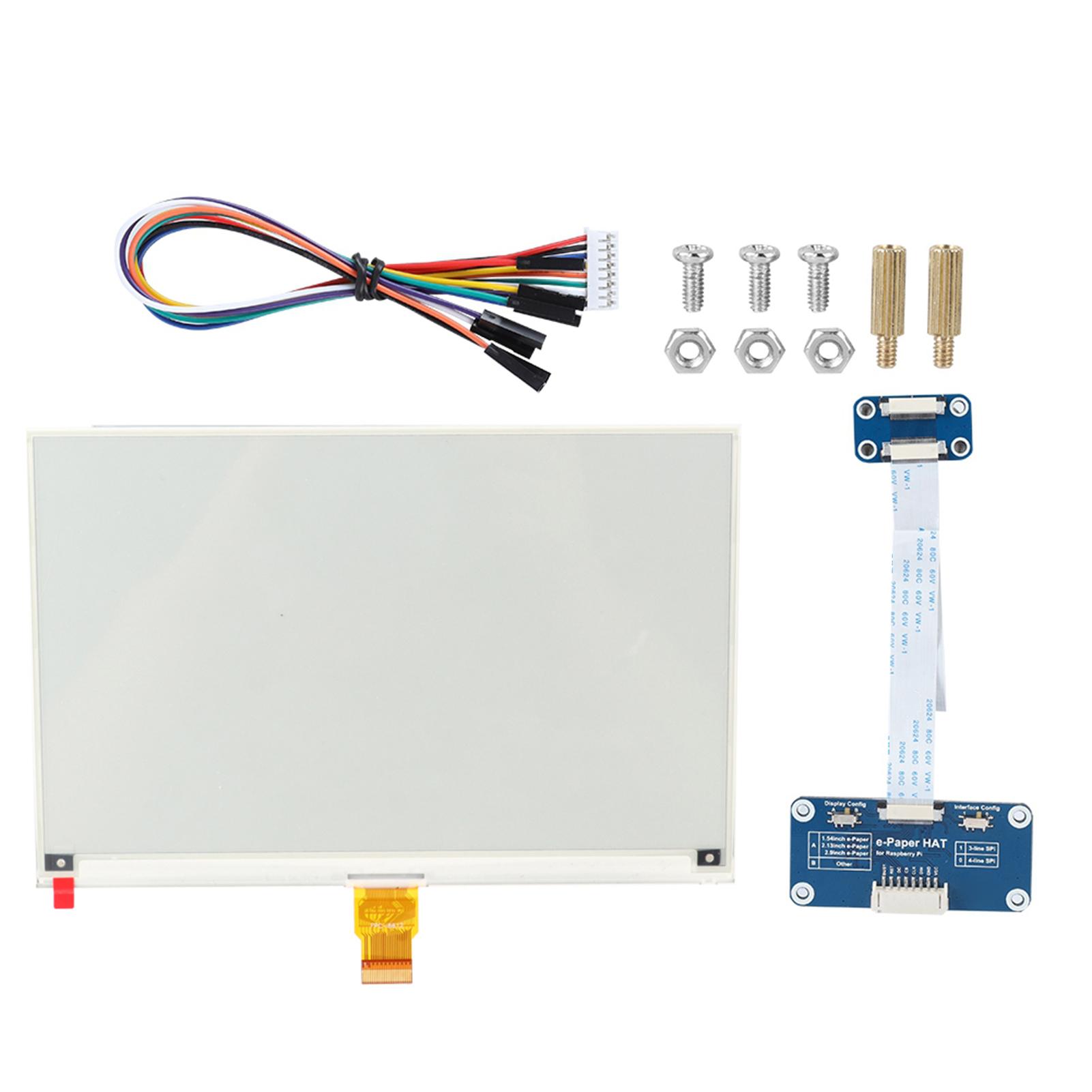 7,5-дюймовий E ink дисплей HAT 640 * 384 Модульна плата для Raspberry Pi 2B3B3B+Zero SPI інтерфейс
7,5-дюймовий E ink дисплей HAT 640 * 384 Модульна плата для Raspberry Pi 2B3B3B+Zero SPI інтерфейс