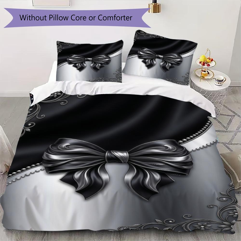 Gorgeous bow Pattern Bedding uilt Set uilt Cover Pillowcase Home Decoration Birthday Gift (1 * duvet cover + 78 * pillowcase without core) 135x200cm
Gorgeous bow Pattern Bedding uilt Set uilt Cover Pillowcase Home Decoration Birthday Gift (1 * duvet cover + 78 * pillowcase without core) 135x200cm