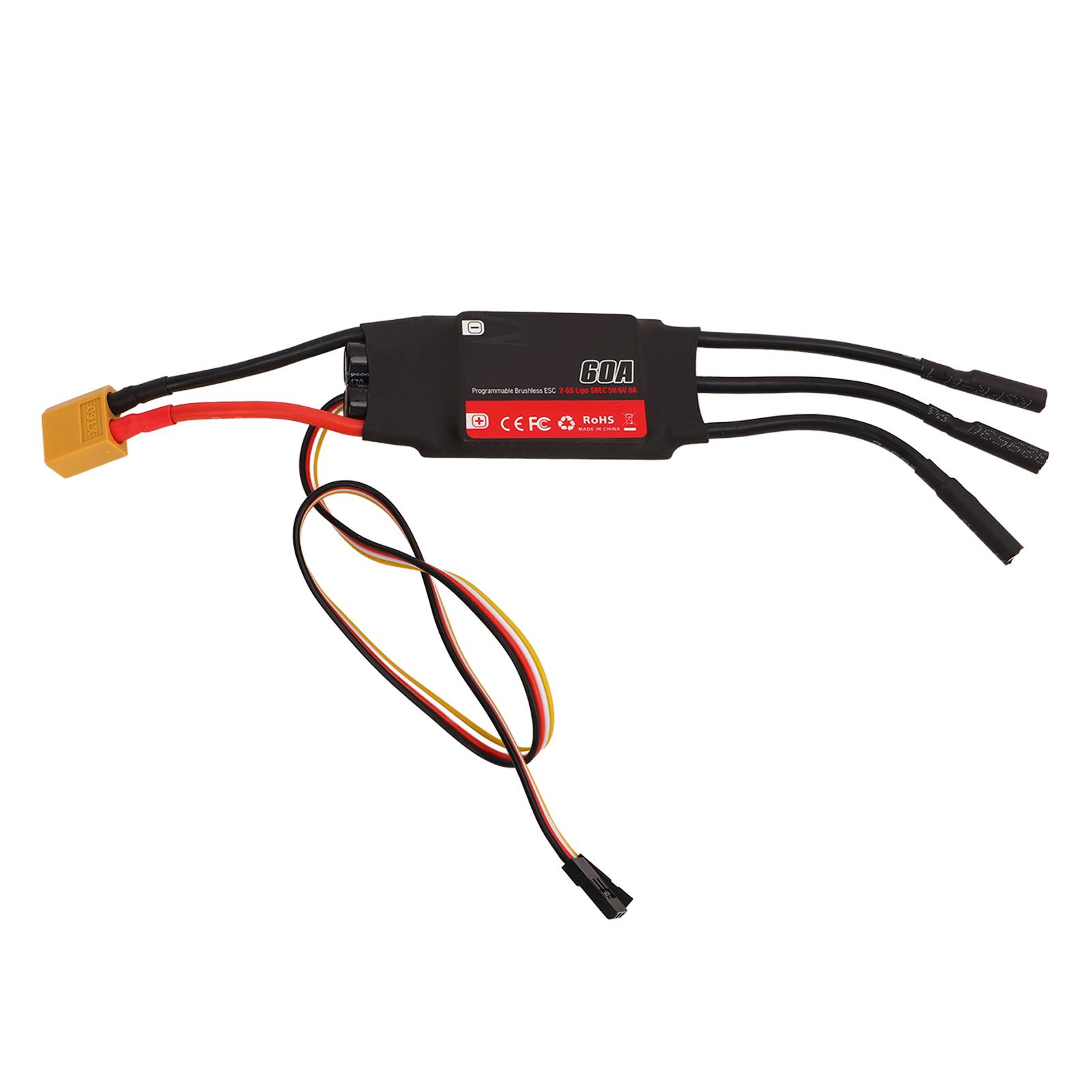 60A RC безщітковий двигун ESC 32-бітний процесор швидкого реагування RC електричний контролер швидкості для RC
60A RC безщітковий двигун ESC 32-бітний процесор швидкого реагування RC електричний контролер швидкості для RC