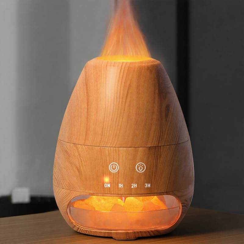100ML Flame Ultrasonic Essential Oil Diffuser Salt Rock with 2 Color Light, Aromatherapy Humidifier for Home, Office, SPA деревини коричневого кольору
100ML Flame Ultrasonic Essential Oil Diffuser Salt Rock with 2 Color Light, Aromatherapy Humidifier for Home, Office, SPA деревини коричневого кольору