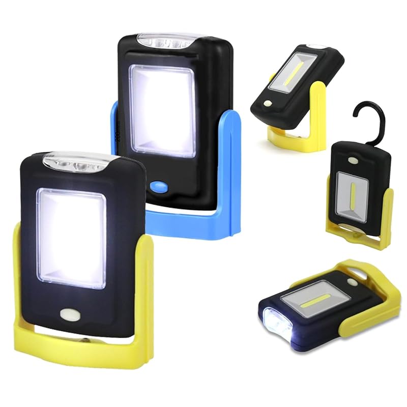 LED light small flashlight Set of 2 (Blue & Yellow) Battery operated COB stand type hanging flashlight handy light outdoor For disasters walking
LED light small flashlight Set of 2 (Blue & Yellow) Battery operated COB stand type hanging flashlight handy light outdoor For disasters walking