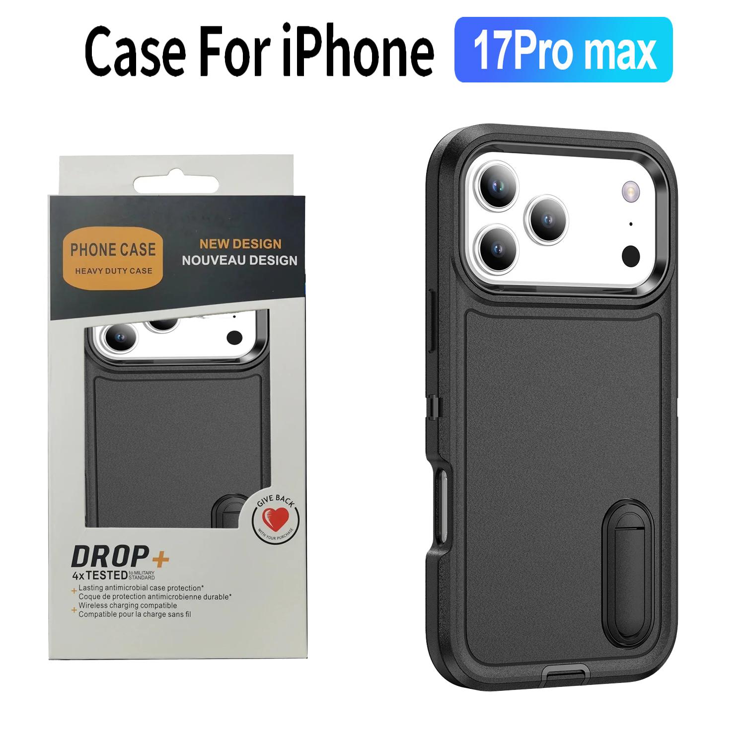 Military Grade Invisible Bracket Shockproof Phone Case For IPhone 17Air 16E 15 14 Plus 13 12 11 Pro Max Heavy Duty Protect Cover iPhone17 чёрный
Military Grade Invisible Bracket Shockproof Phone Case For IPhone 17Air 16E 15 14 Plus 13 12 11 Pro Max Heavy Duty Protect Cover iPhone17 чёрный