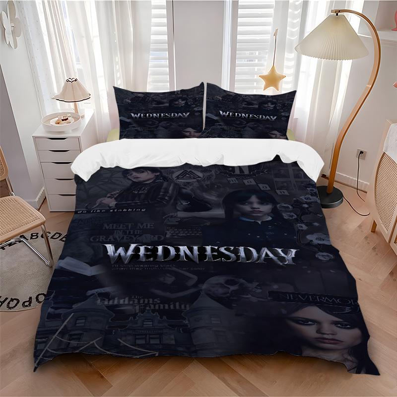 Набір з 3-х підодіяльників Wednesday Addams - Можна прати в машині, Включає 1 підодіяльник та 2 наволочки, Без наповнювача yy251022217 200x200cm
Набір з 3-х підодіяльників Wednesday Addams - Можна прати в машині, Включає 1 підодіяльник та 2 наволочки, Без наповнювача yy251022217 200x200cm
