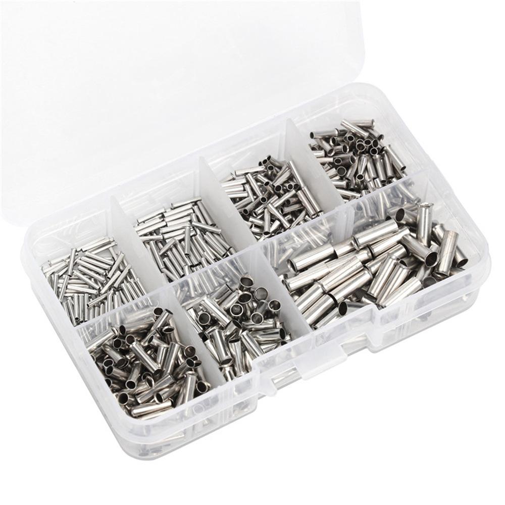 600PCS Non-Insulated Wire Connector Ferrules Electrical Cable Terminal Copper Bare Tinned Crimp Terminal 0.5mm2-16mm2
600PCS Non-Insulated Wire Connector Ferrules Electrical Cable Terminal Copper Bare Tinned Crimp Terminal 0.5mm2-16mm2