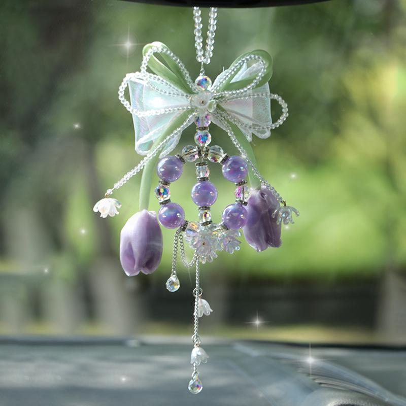 New car pendant creative tulip car rearview mirror decoration supplies high-end handmade car pendant
New car pendant creative tulip car rearview mirror decoration supplies high-end handmade car pendant
