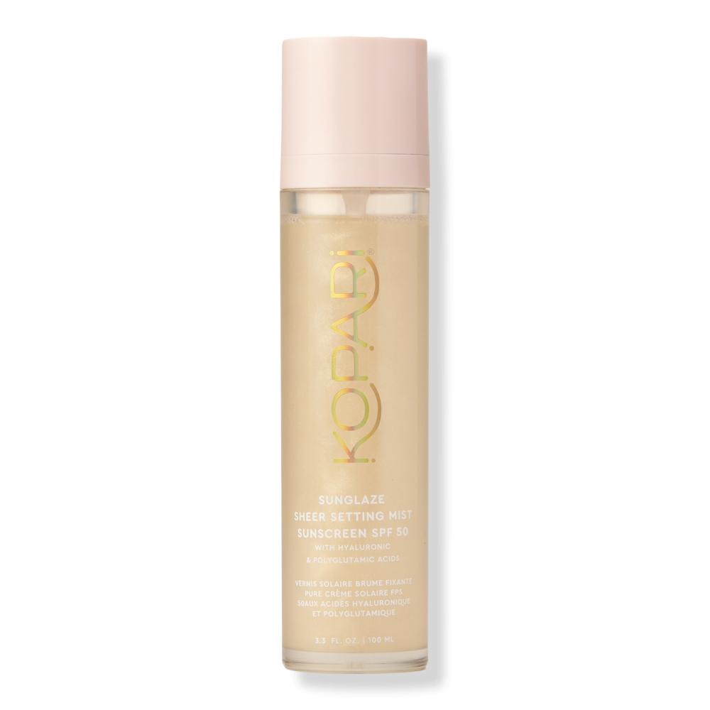 Kopari Beauty Sunglaze Sheer Setting Mist Сонцезахисний спрей SPF 50 2,53 унції
Kopari Beauty Sunglaze Sheer Setting Mist Сонцезахисний спрей SPF 50 2,53 унції