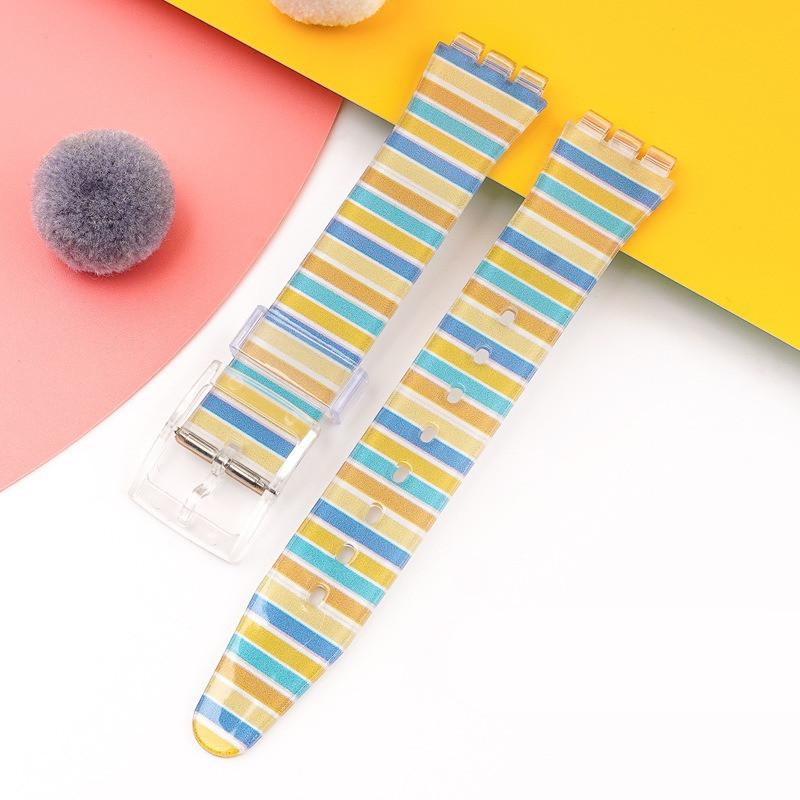 16 мм 17 мм 19 мм ПВХ силиконовый печатный ремешок для браслета серии Swatch водонепроницаемый спортивный браслет мужские и женские часы аксессуары 19mm коричневый/синий
16 мм 17 мм 19 мм ПВХ силиконовый печатный ремешок для браслета серии Swatch водонепроницаемый спортивный браслет мужские и женские часы аксессуары 19mm коричневый/синий