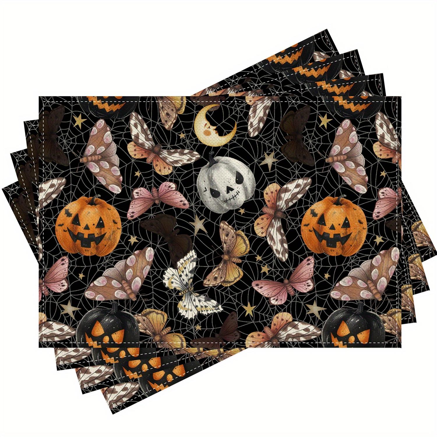 4/6pcs Halloween Spider Web & Jack-O -Lantern Placemats - 11.8x15.7 Inches, Polyester, Hand Wash Only, Festive Pumpkin, Bat 30x45cm-4PC
4/6pcs Halloween Spider Web & Jack-O -Lantern Placemats - 11.8x15.7 Inches, Polyester, Hand Wash Only, Festive Pumpkin, Bat 30x45cm-4PC