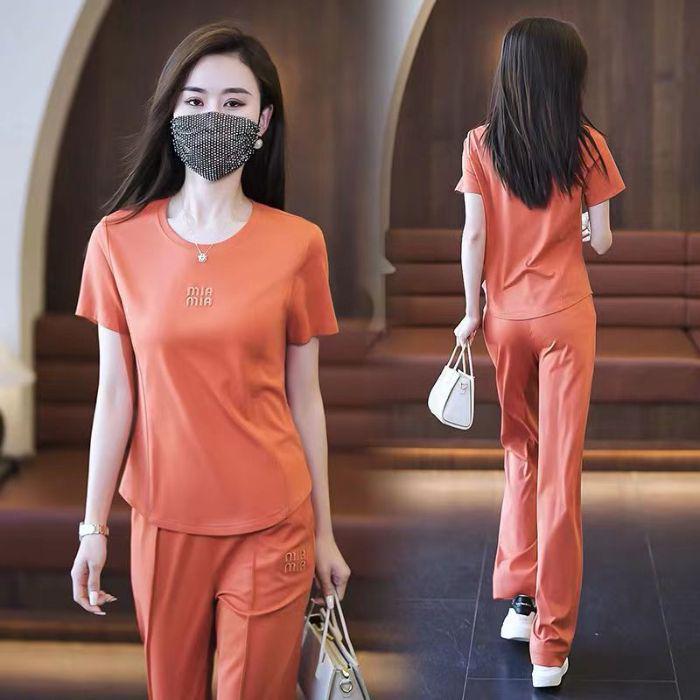 Летний женский облегающий повседневный спортивный костюм-двойка 2025 XL оранжевый
Летний женский облегающий повседневный спортивный костюм-двойка 2025 XL оранжевый
