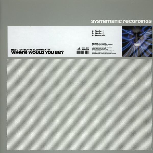 12-дюймовая пластинка MARC ROMBOY, BLAKE BAXTER - Где бы ты был SYST00576 Systematic 2009 Германия Танцевальная и Электронная Б/У
12-дюймовая пластинка MARC ROMBOY, BLAKE BAXTER - Где бы ты был SYST00576 Systematic 2009 Германия Танцевальная и Электронная Б/У