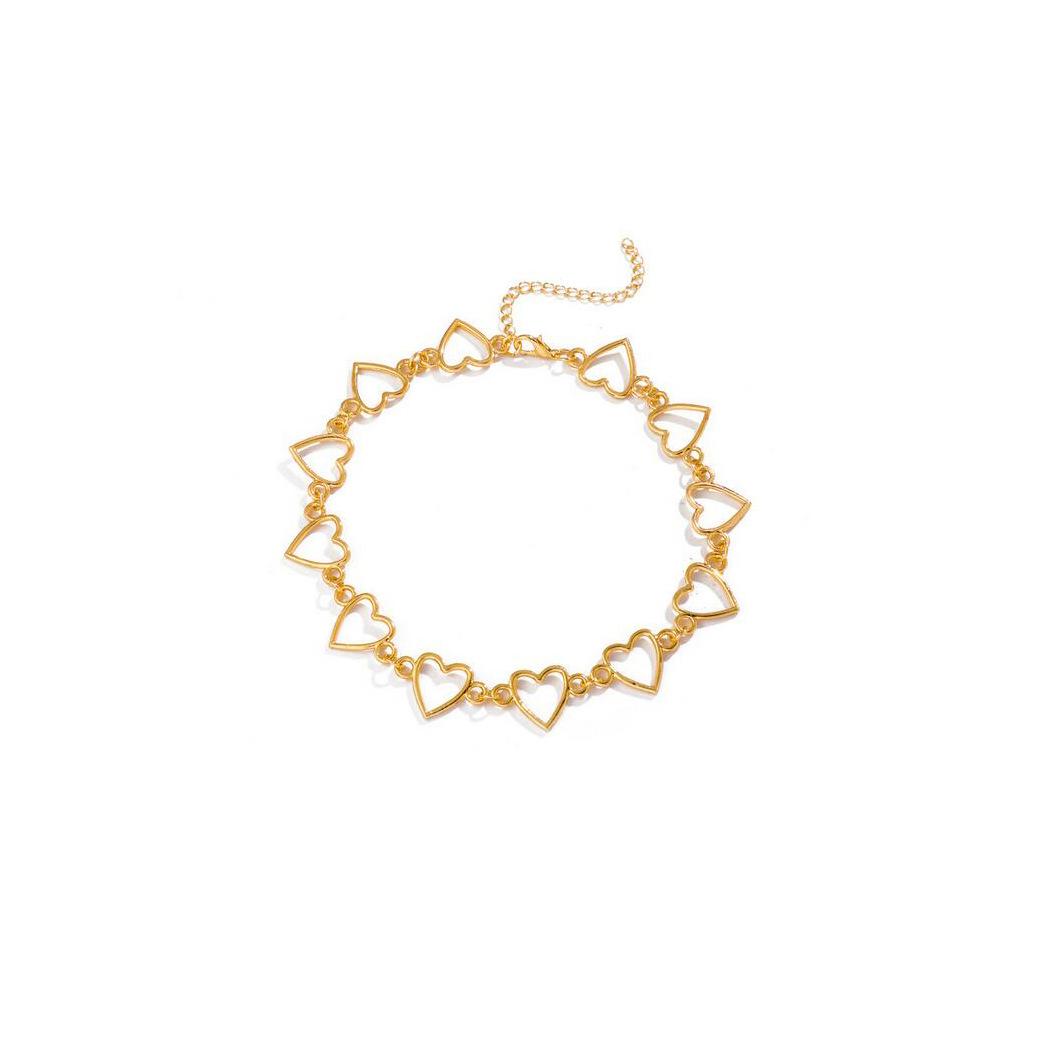 Аксессуары Универсальные геометрические креативные женские, модные и простые полые цепочки в форме сердца персонализированное ожерелье золотой
Аксессуары Универсальные геометрические креативные женские, модные и простые полые цепочки в форме сердца персонализированное ожерелье золотой