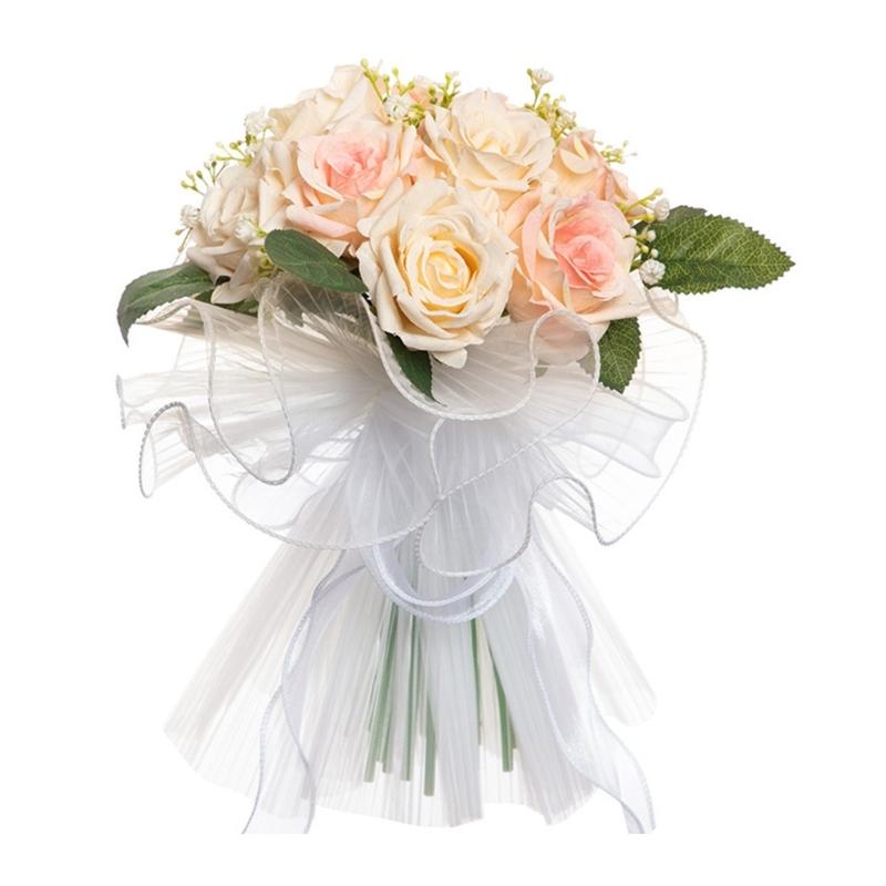 Wedding Artificial Flower Bouquet Rose Flower Ornaments Handheld for Bridal Bouquet Wedding Party Props
Wedding Artificial Flower Bouquet Rose Flower Ornaments Handheld for Bridal Bouquet Wedding Party Props