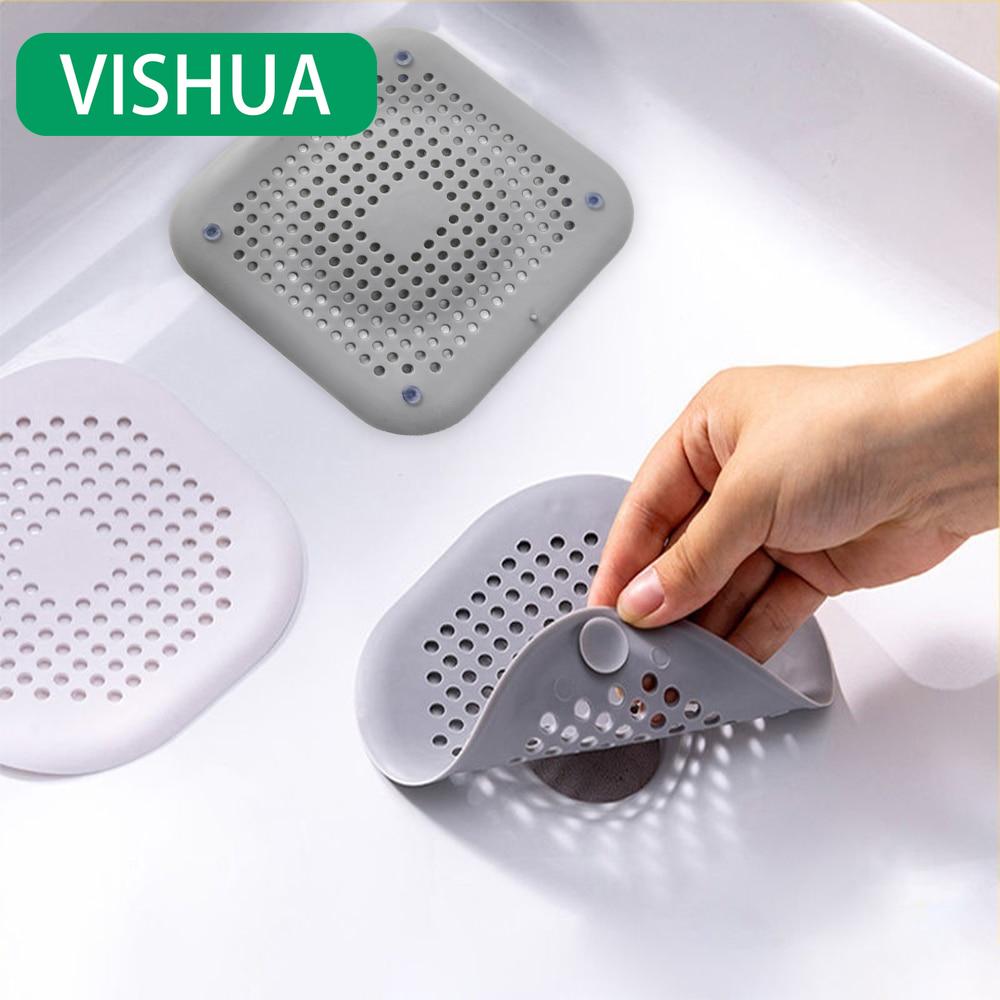 Hair Strainer Anti-block Sink Filter Bathtub Shower Floor Drain Plug Silicone Stopper Kitchen Deodorizer Bathroom Accessories 14.5cm*14.5cm белый
Hair Strainer Anti-block Sink Filter Bathtub Shower Floor Drain Plug Silicone Stopper Kitchen Deodorizer Bathroom Accessories 14.5cm*14.5cm белый