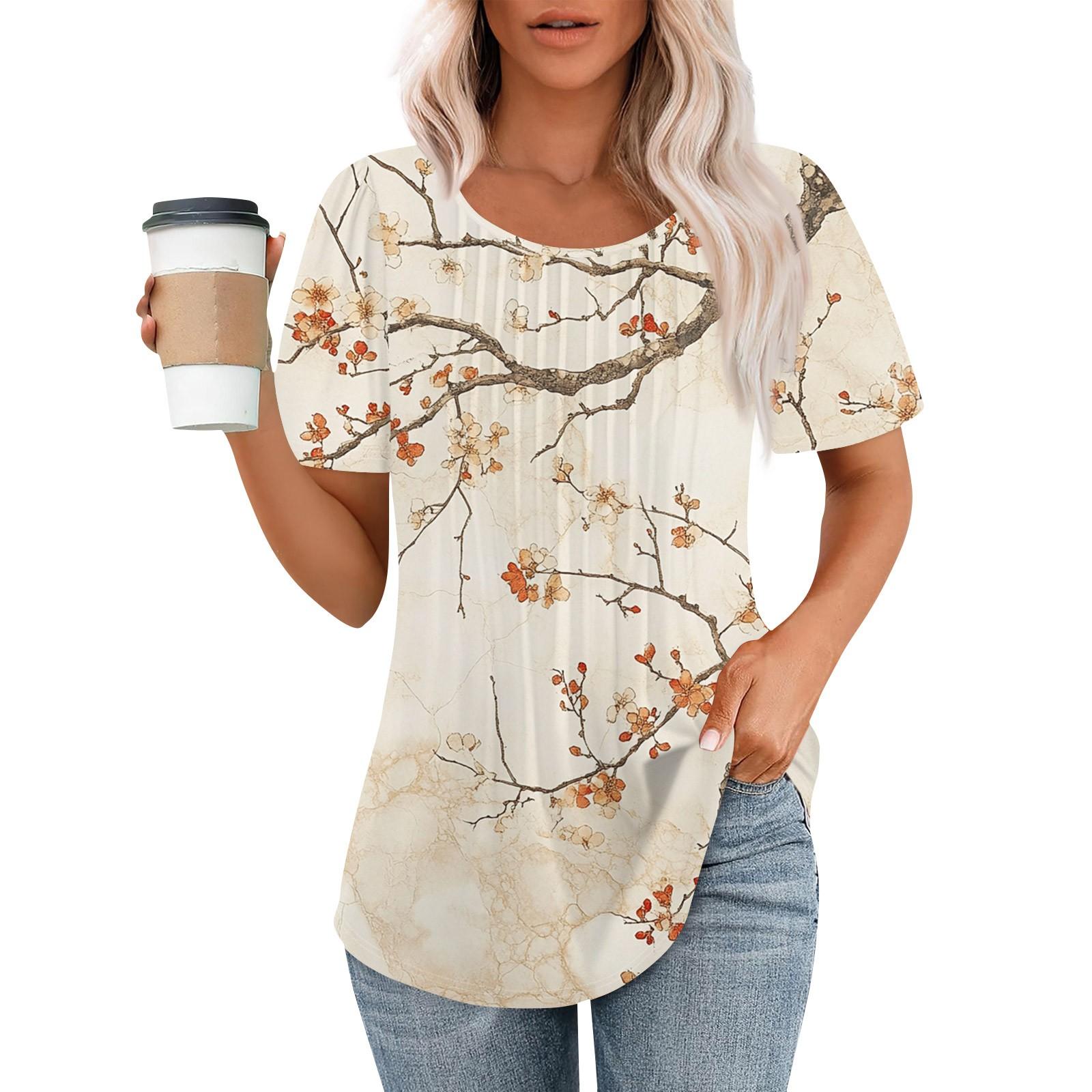 Женская модная повседневная плиссированная футболка в полоску с круглым вырезом и цветочным принтом с короткими рукавами, топ L синий
Женская модная повседневная плиссированная футболка в полоску с круглым вырезом и цветочным принтом с короткими рукавами, топ L синий