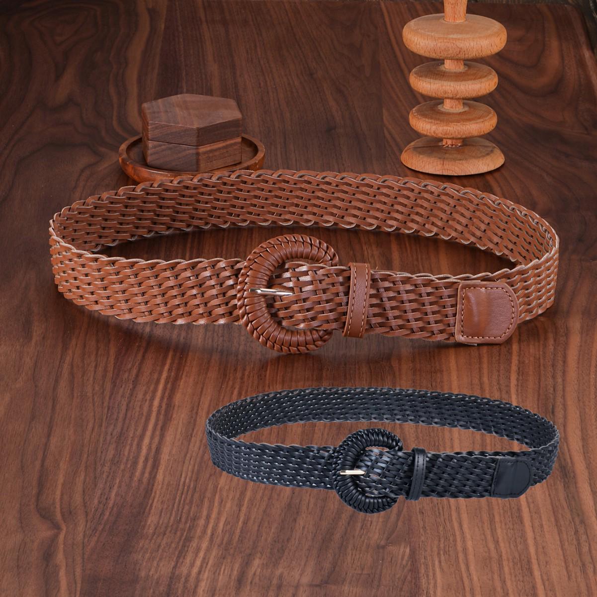 Hand-Woven Retro Punk Style Belt for Women - Versatile and Trendy 102 cm світло-коричневого кольору
Hand-Woven Retro Punk Style Belt for Women - Versatile and Trendy 102 cm світло-коричневого кольору