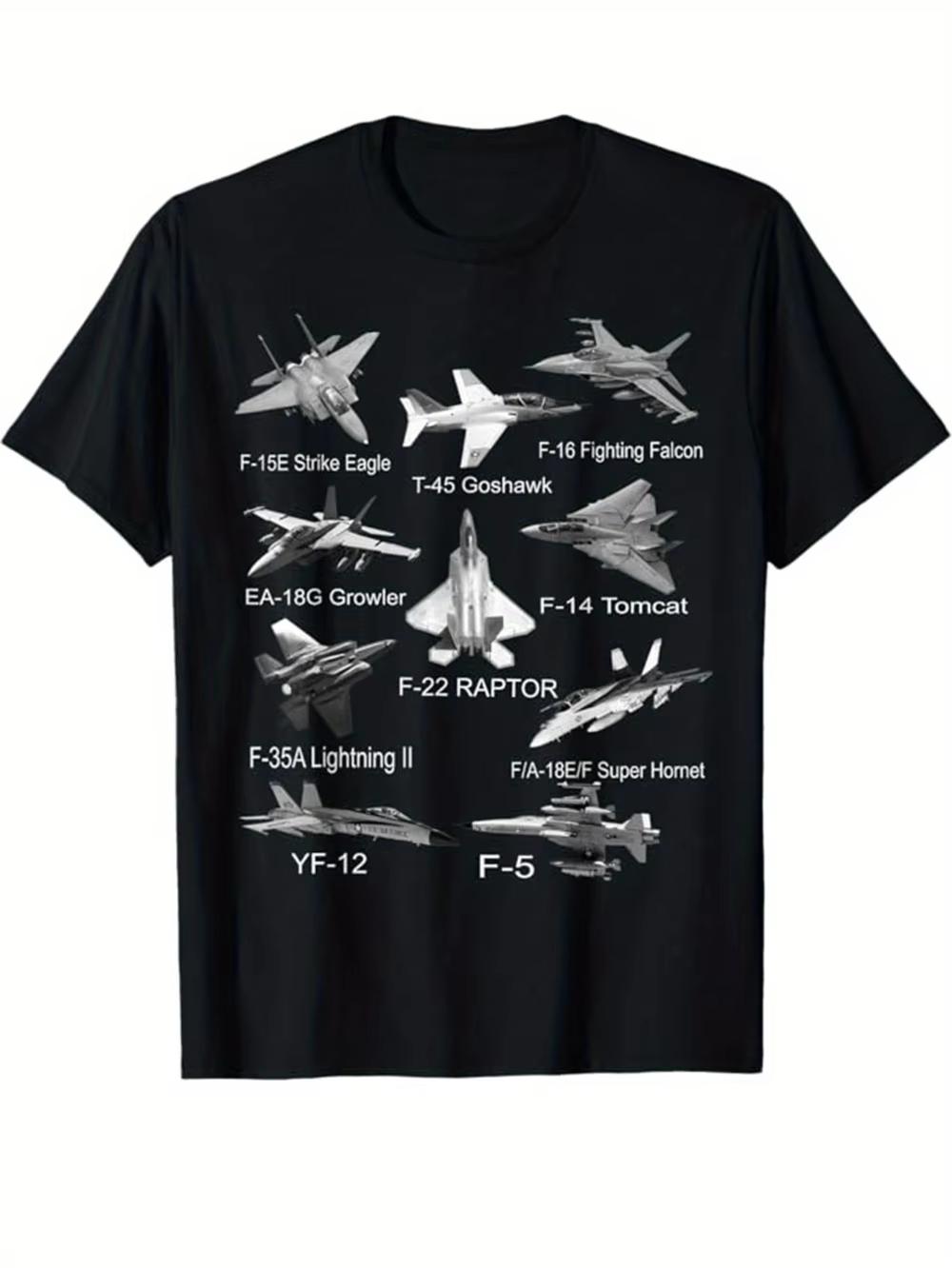Men S Military Aviation Graphic T-Shirt Heavyweight 220gsm Flight Suit Design Fighter Jet Models - Men s Summer Cotton Graphi... 5XL різнокольоровий
Men S Military Aviation Graphic T-Shirt Heavyweight 220gsm Flight Suit Design Fighter Jet Models - Men s Summer Cotton Graphi... 5XL різнокольоровий