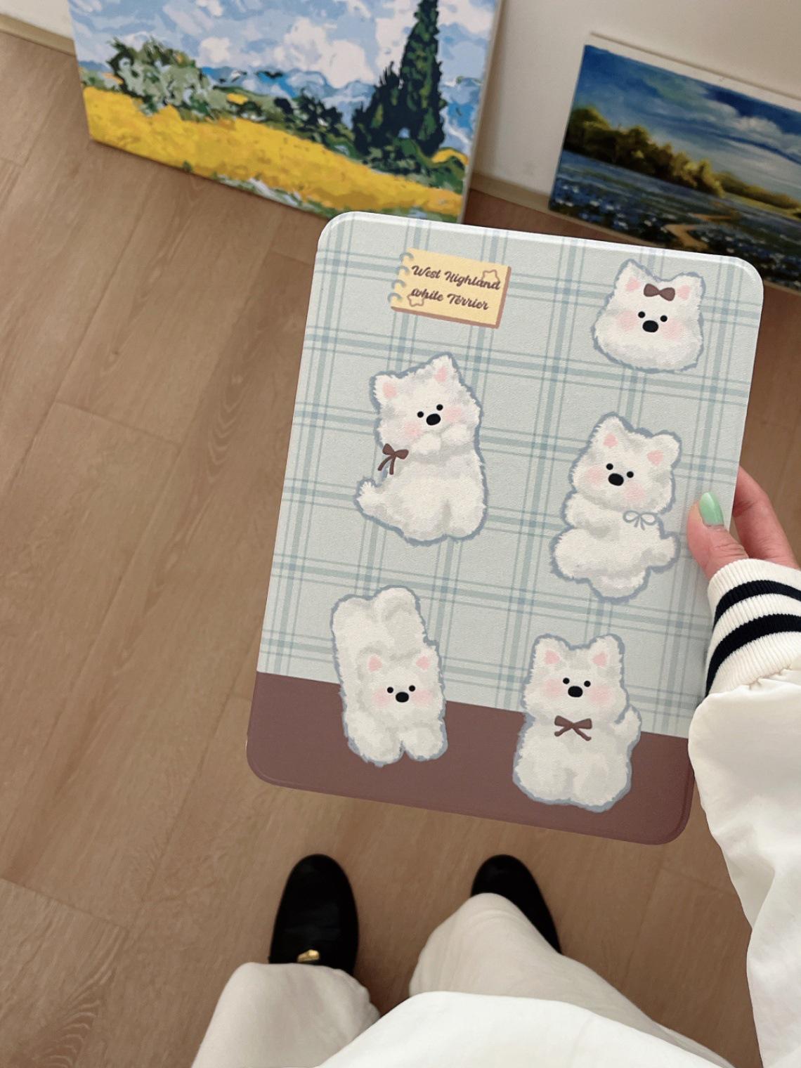 Rotating Plaid iPad Mini 6 and iPad Pro 2025 Tablet Case - West Highland White Terrier Design iPad mini 6/7 (8.3-inch)
Rotating Plaid iPad Mini 6 and iPad Pro 2025 Tablet Case - West Highland White Terrier Design iPad mini 6/7 (8.3-inch)