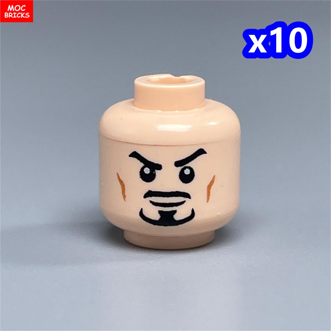 10pcs MOC Blocks Printed Head Beard Men Woman Face Cool Expression Construction Bricks Model Children Playthings Gifts
10pcs MOC Blocks Printed Head Beard Men Woman Face Cool Expression Construction Bricks Model Children Playthings Gifts