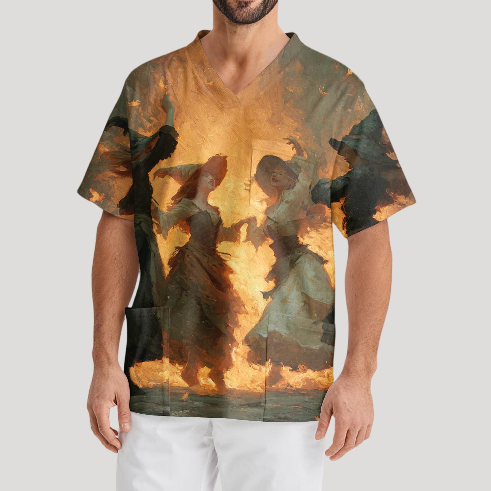 Men s Printing Short Sleeve V-neck Working Blouse Chest Pocket Carer Top XXL
Men s Printing Short Sleeve V-neck Working Blouse Chest Pocket Carer Top XXL