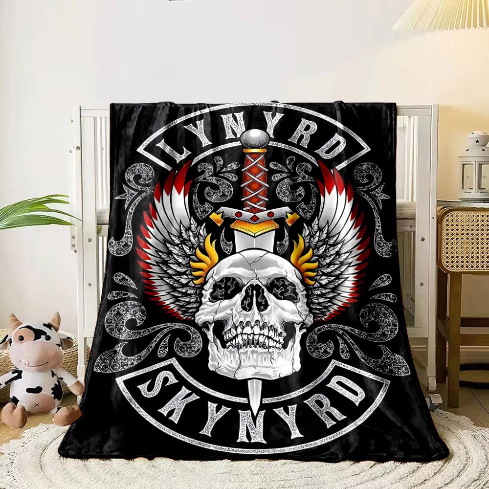 A skull with flaming wings and a sword, framed by intricate patterns. for all seasons blanket lunch break throw gift 80cm x 120cm
A skull with flaming wings and a sword, framed by intricate patterns. for all seasons blanket lunch break throw gift 80cm x 120cm