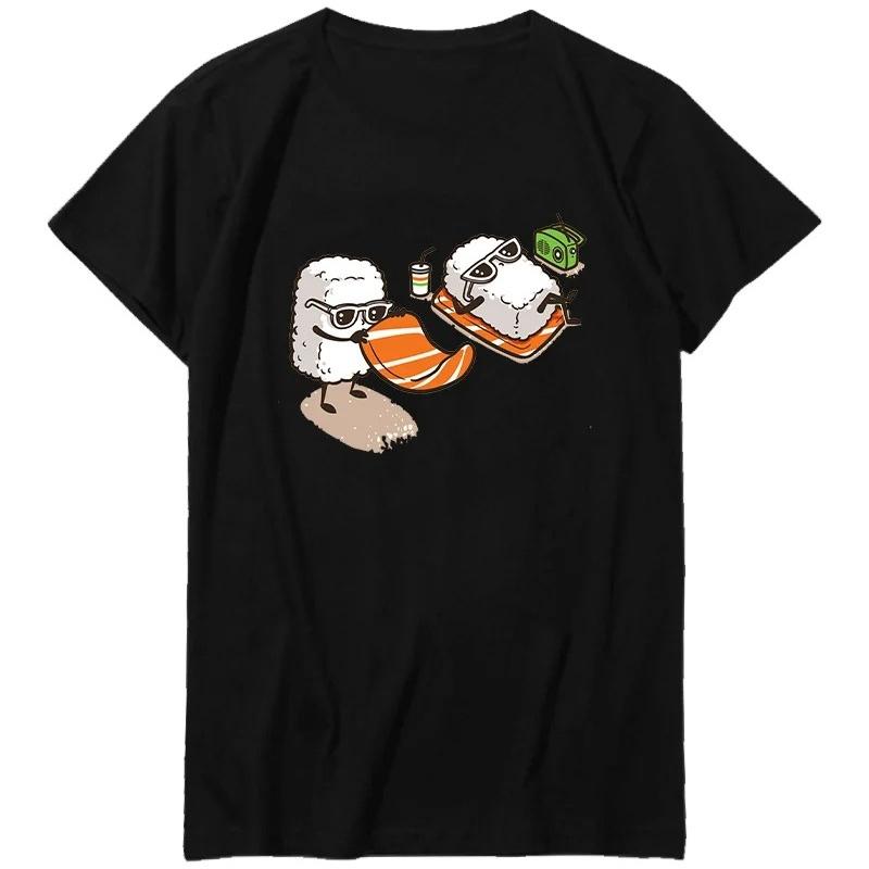 Funny Cartoon Sushi Unisex Black White TShirt Short Sleeve Tee Shirts O Neck Tops Tshirt Harajuku Streetwear T Shirt S
Funny Cartoon Sushi Unisex Black White TShirt Short Sleeve Tee Shirts O Neck Tops Tshirt Harajuku Streetwear T Shirt S