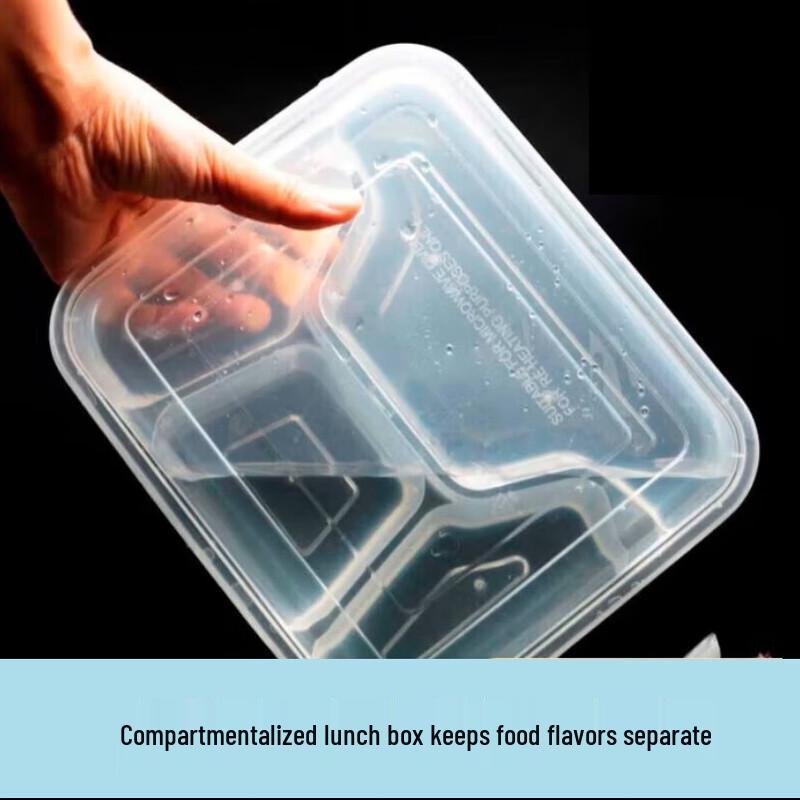 Disposable Four-Compartment Meal Prep Containers with Lids
Disposable Four-Compartment Meal Prep Containers with Lids