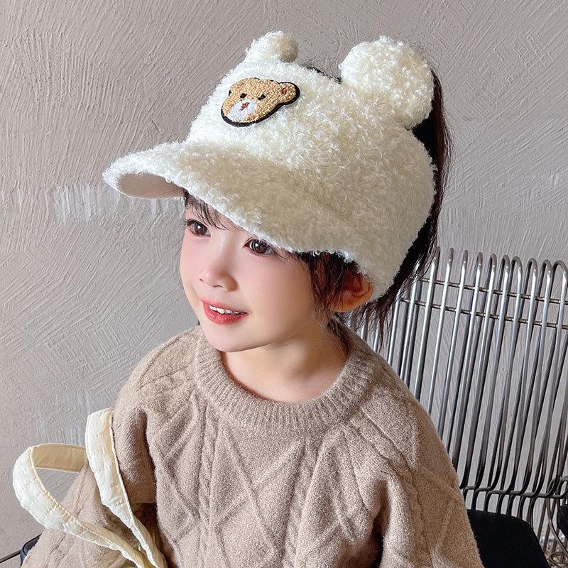 Милая плюшевая бейсболка без верха с плюшевым мишкой для девочек на осень/зиму - Дизайн для высокого хвоста белый
Милая плюшевая бейсболка без верха с плюшевым мишкой для девочек на осень/зиму - Дизайн для высокого хвоста белый