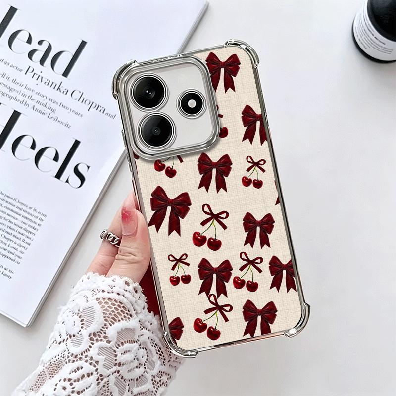 Cherry Bow Sweet Soft Phone Case For Xiaomi Redmi Note 14 15 Pro Plus 13 12 11S 11T 5G 10 9S 9 Plating Anti-Fall Fundas Redmi Note15ProPlus
Cherry Bow Sweet Soft Phone Case For Xiaomi Redmi Note 14 15 Pro Plus 13 12 11S 11T 5G 10 9S 9 Plating Anti-Fall Fundas Redmi Note15ProPlus