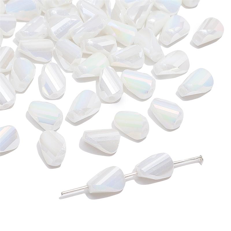 10 шт. стеклянные бусины особой формы, хрустальные рассыпчатые бусины для изготовления ювелирных изделий своими руками, браслета, ожерелья белый
10 шт. стеклянные бусины особой формы, хрустальные рассыпчатые бусины для изготовления ювелирных изделий своими руками, браслета, ожерелья белый