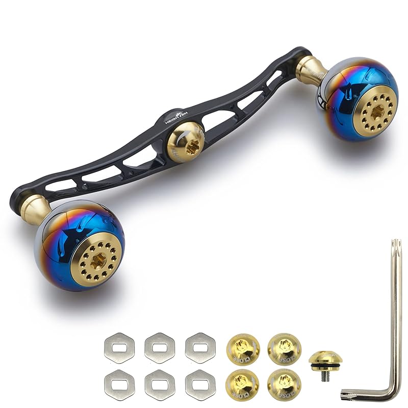 HEIGHTEN 130/120/115mm reel handle shimano daiwa abu garcia common use bait reel for Aurora Series (130mm, gold & black) (375)
HEIGHTEN 130/120/115mm reel handle shimano daiwa abu garcia common use bait reel for Aurora Series (130mm, gold & black) (375)