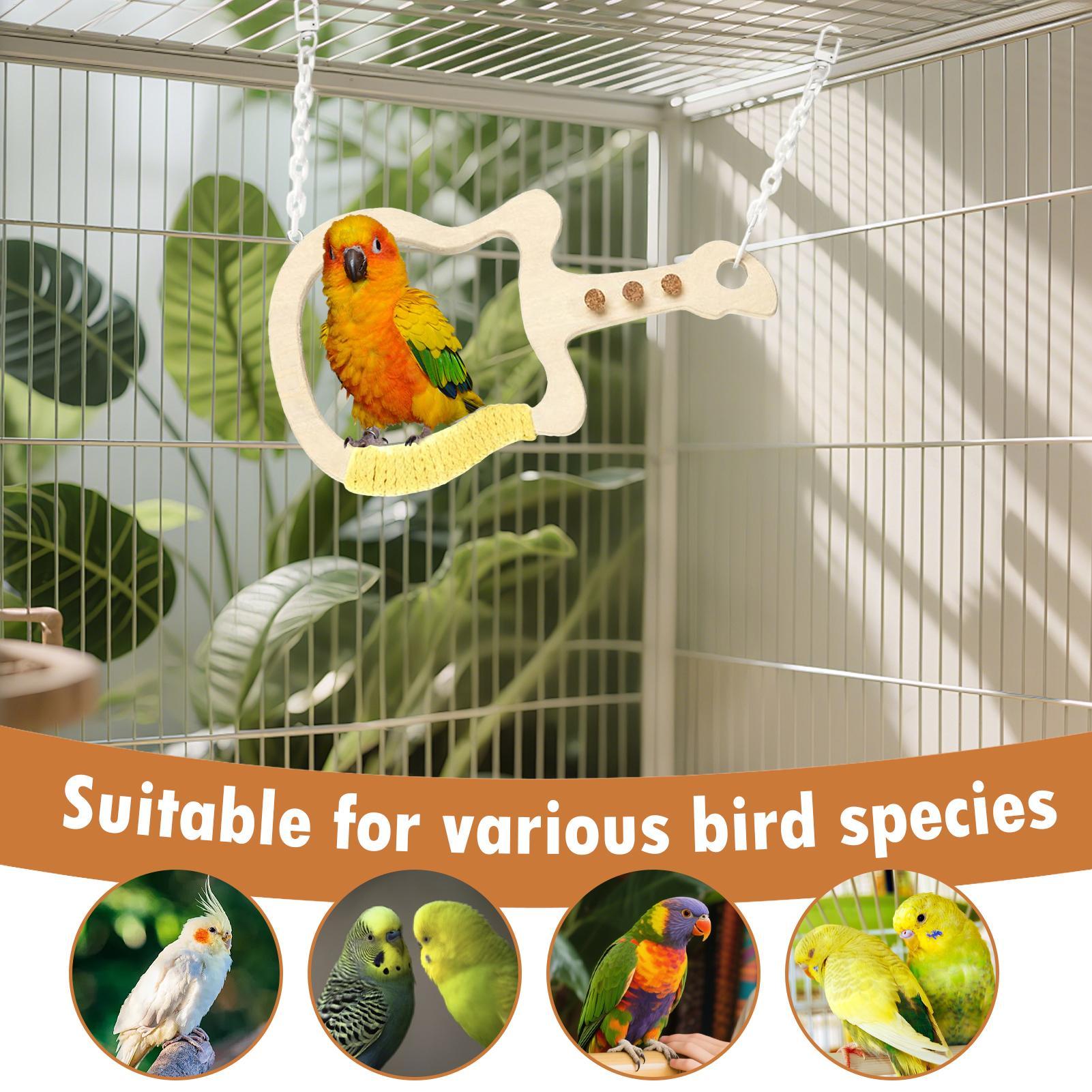 Bird Cage Perch Interactive Guitar Toy Stand Natural Wood Perches Bird Swing For Climbing Grinding Parakeet Cockatiel Macaw China Mainland
Bird Cage Perch Interactive Guitar Toy Stand Natural Wood Perches Bird Swing For Climbing Grinding Parakeet Cockatiel Macaw China Mainland