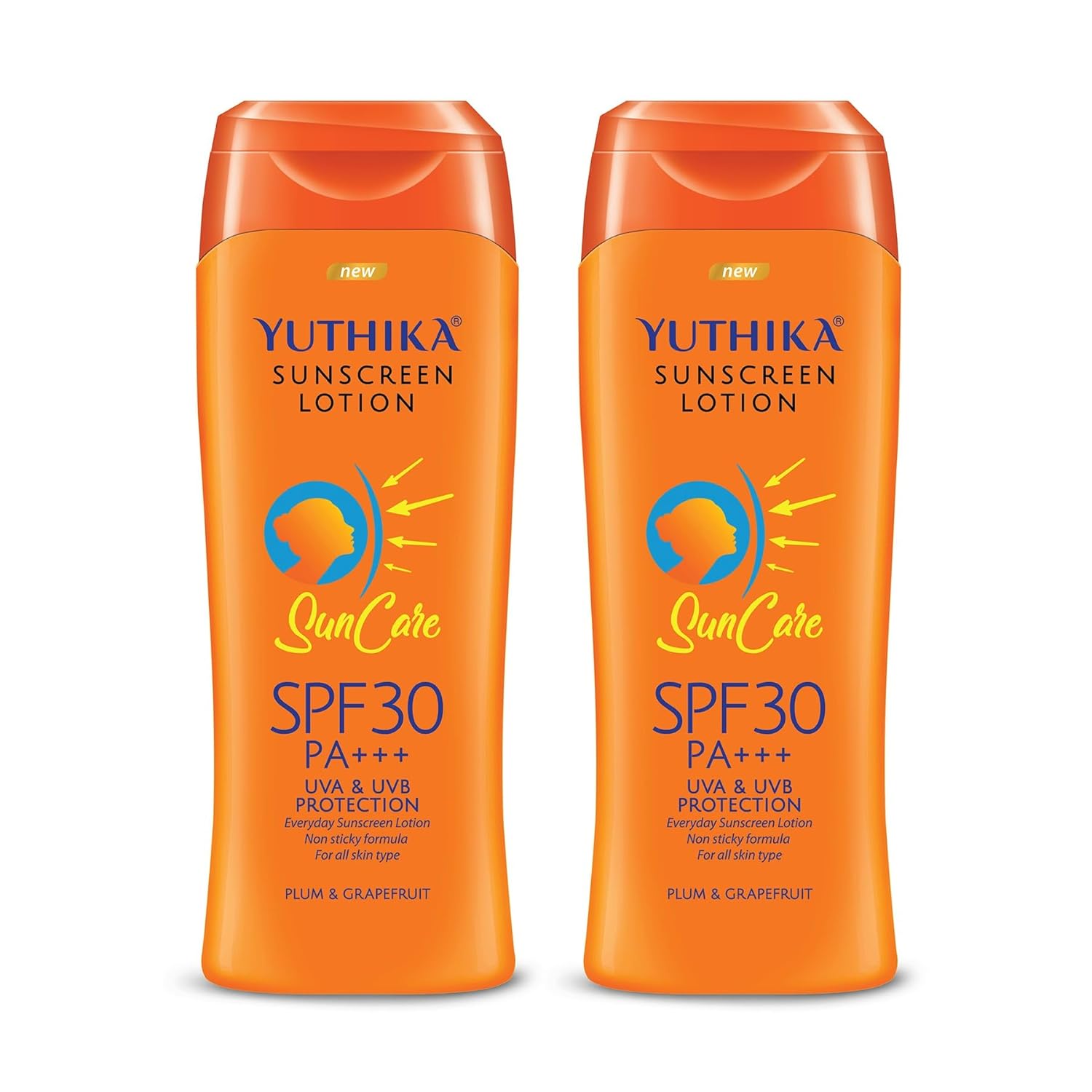Yutika Sunscreen Lotion SPF 30 PA+++ for Men and Women 100ml Non-Greasy Sun Cream All Skin Types Pack of 2
Yutika Sunscreen Lotion SPF 30 PA+++ for Men and Women 100ml Non-Greasy Sun Cream All Skin Types Pack of 2