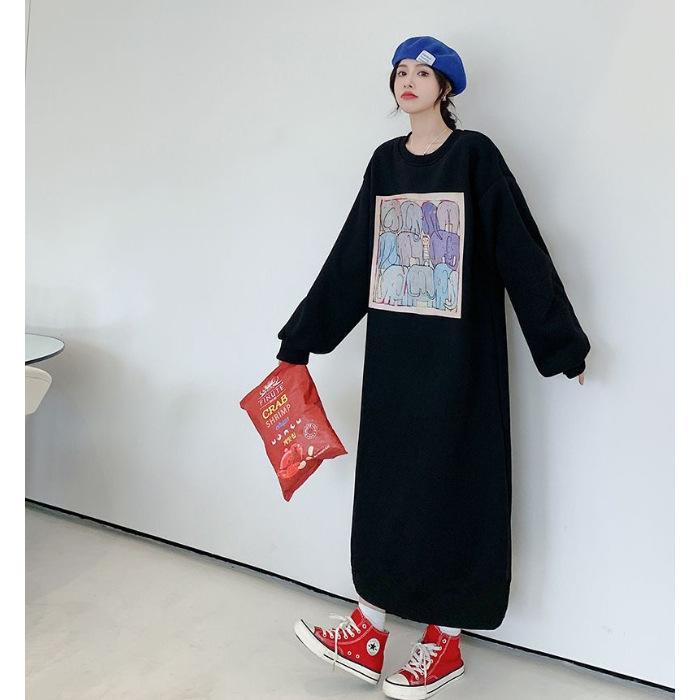 YYFS Женская мода Осень Зима Длинный рукав Круглый вырез Свободная талия Повседневные платья Size: One Size
YYFS Женская мода Осень Зима Длинный рукав Круглый вырез Свободная талия Повседневные платья Size: One Size