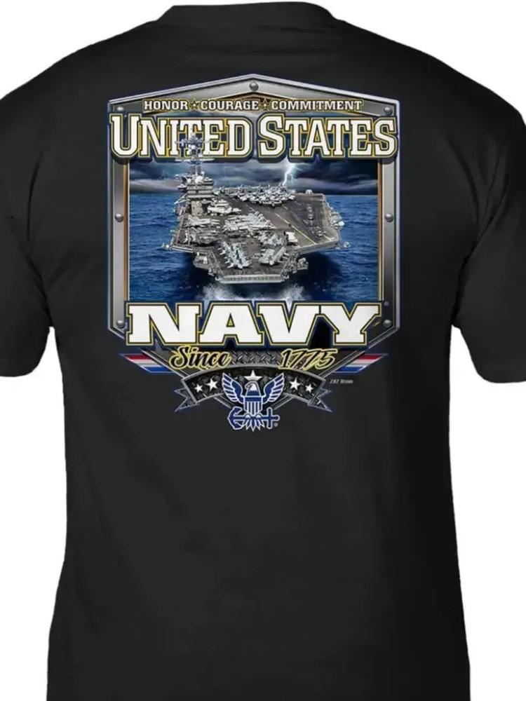 Ultra-Soft US Navy Sea Power Graphic Print T-Shirt - Comfort-Fit Crew Neck, Bre 3XL
Ultra-Soft US Navy Sea Power Graphic Print T-Shirt - Comfort-Fit Crew Neck, Bre 3XL