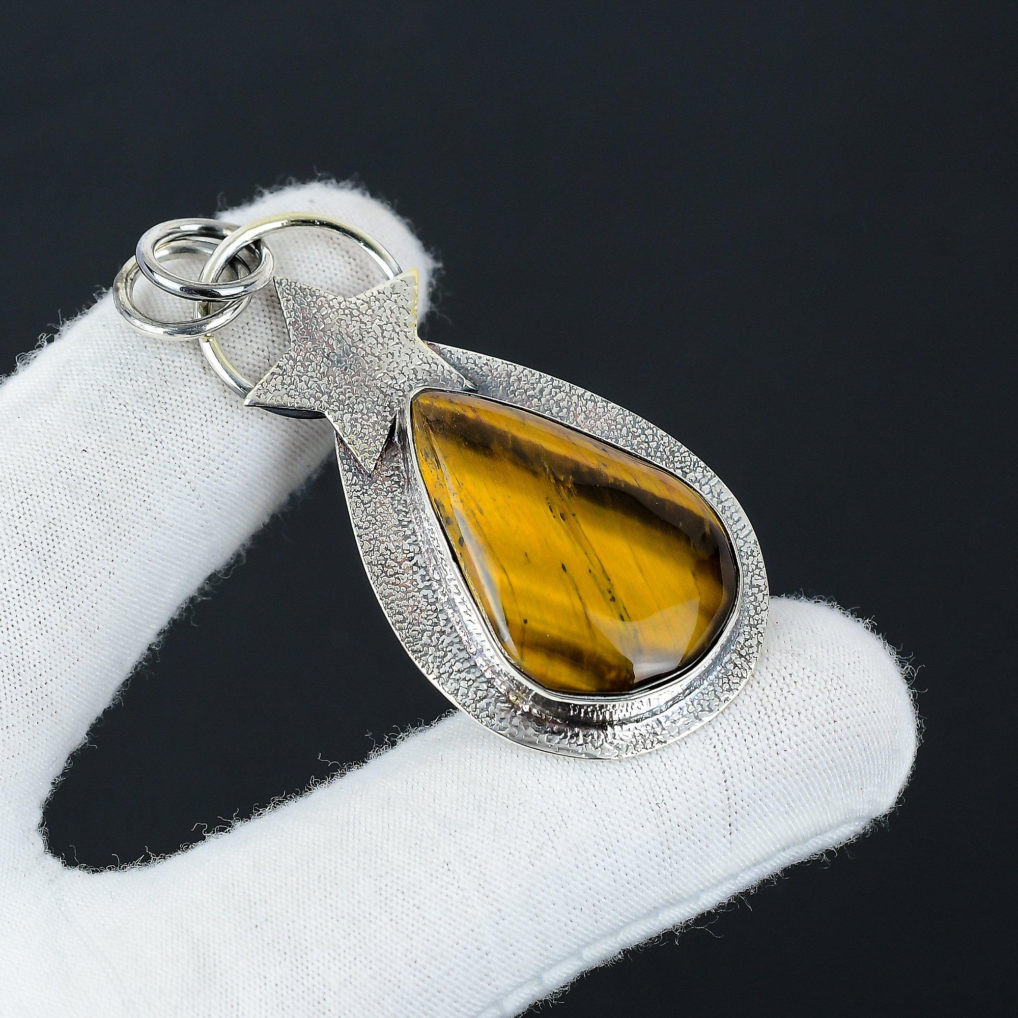 Серебряный кулон с натуральным тигровым глазом из стерлингового серебра 925 пробы — дизайн звезды ручной работы, повседневные украшения, уникальный кулон, подарок на День благодарения 2.55 коричневый
Серебряный кулон с натуральным тигровым глазом из стерлингового серебра 925 пробы — дизайн звезды ручной работы, повседневные украшения, уникальный кулон, подарок на День благодарения 2.55 коричневый
