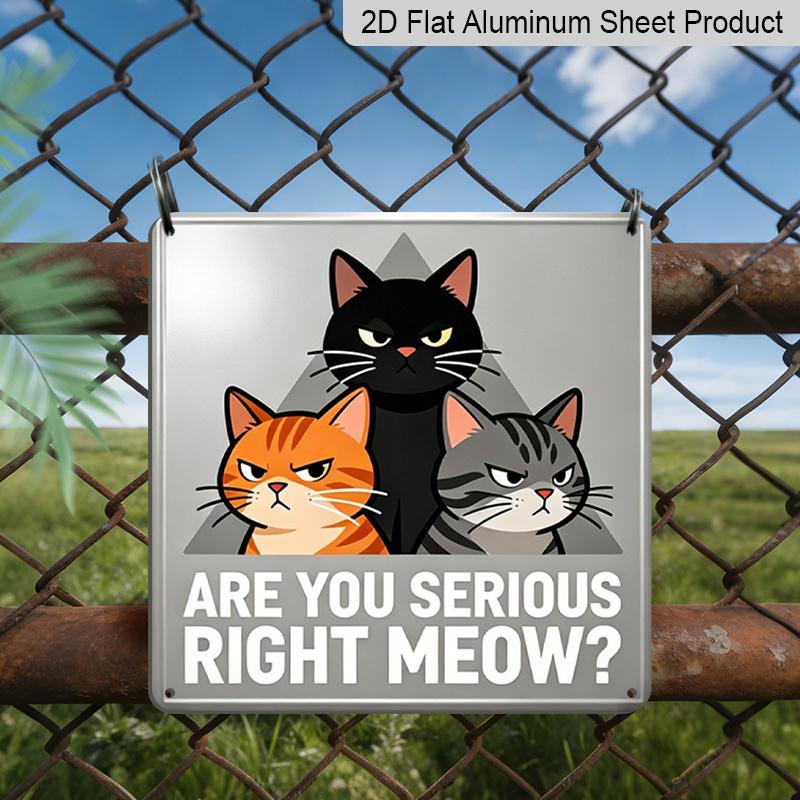 2D Flat - 1pc, Vintage Metal Aluminum Sign, Decorative Plaque and Sign, Are You Serious Cat Sign, Fun Cat Wall Art, Home or Office Decor, Vintage 20*20cm
2D Flat - 1pc, Vintage Metal Aluminum Sign, Decorative Plaque and Sign, Are You Serious Cat Sign, Fun Cat Wall Art, Home or Office Decor, Vintage 20*20cm