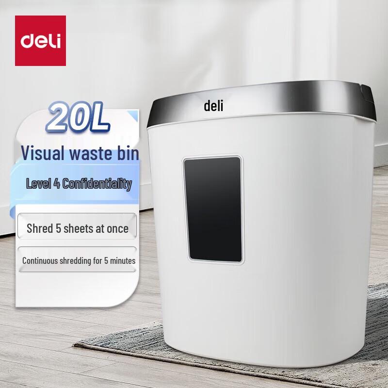 Deli P-4 Security 5-Sheet Home Office Paper Shredder CN plug (adapter included)
Deli P-4 Security 5-Sheet Home Office Paper Shredder CN plug (adapter included)