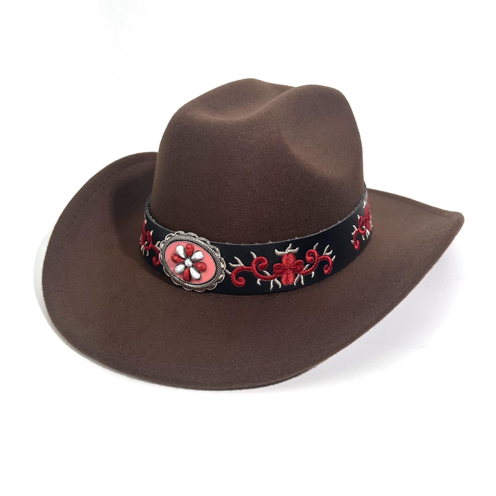 Western Cowboy Hat Minority Style Couple Top Hat British Gentleman Hat Jazz Hat M(56-58cm) темно-коричневого кольору
Western Cowboy Hat Minority Style Couple Top Hat British Gentleman Hat Jazz Hat M(56-58cm) темно-коричневого кольору