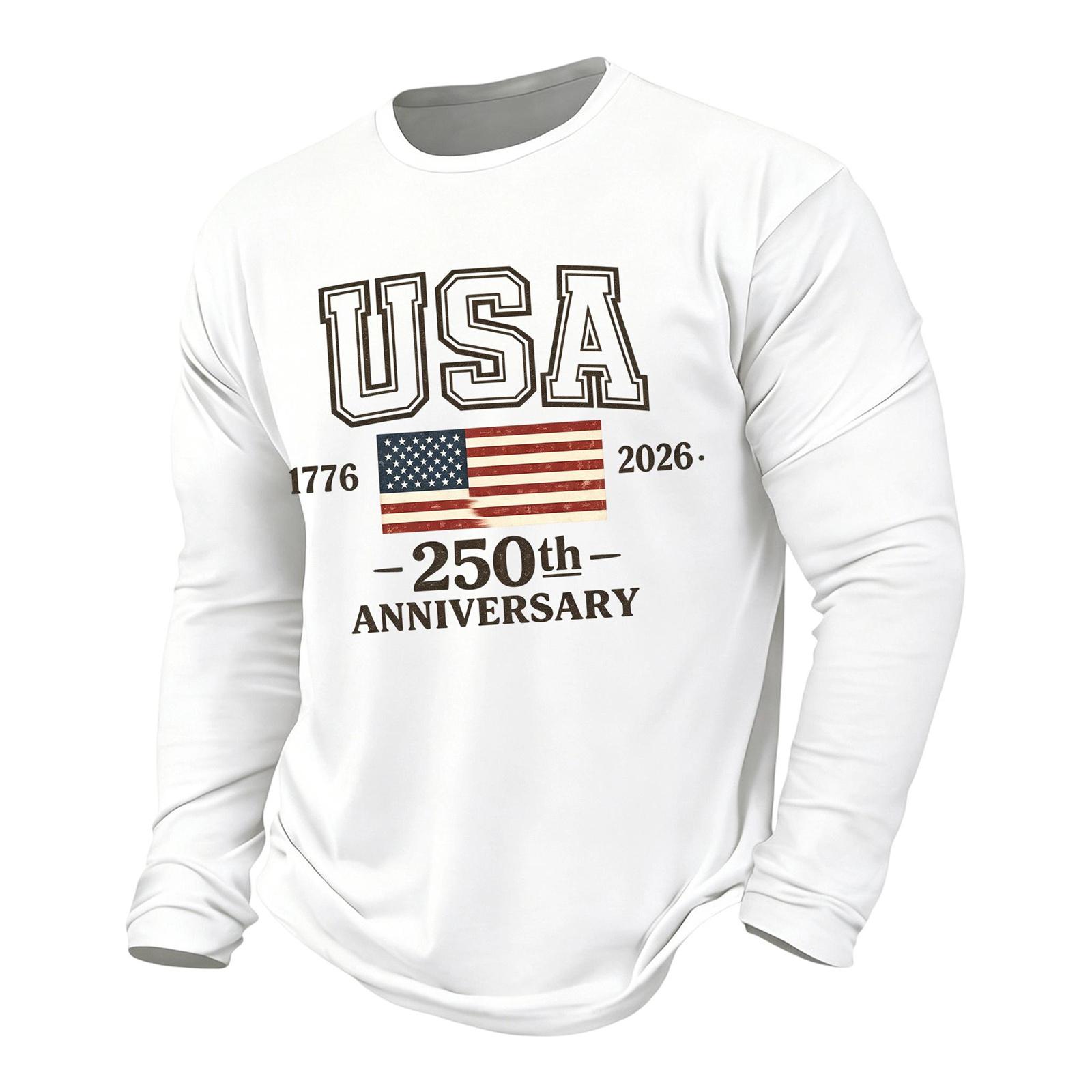 Men s Casual Short Sleeve T-Shirt Printed Letter Design USA 250th Anniversary Commemorative Graphic Summer Top M
Men s Casual Short Sleeve T-Shirt Printed Letter Design USA 250th Anniversary Commemorative Graphic Summer Top M
