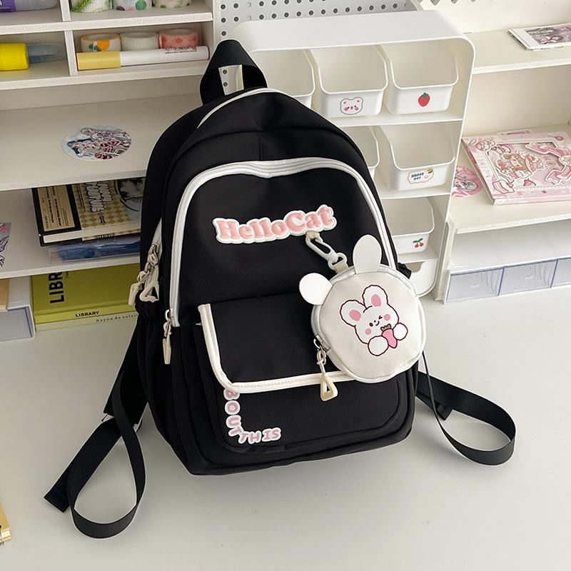 Рюкзак в студенческом стиле для пригородных путешествий, школьный рюкзак для женщин, рюкзак большой емкости чёрный
Рюкзак в студенческом стиле для пригородных путешествий, школьный рюкзак для женщин, рюкзак большой емкости чёрный