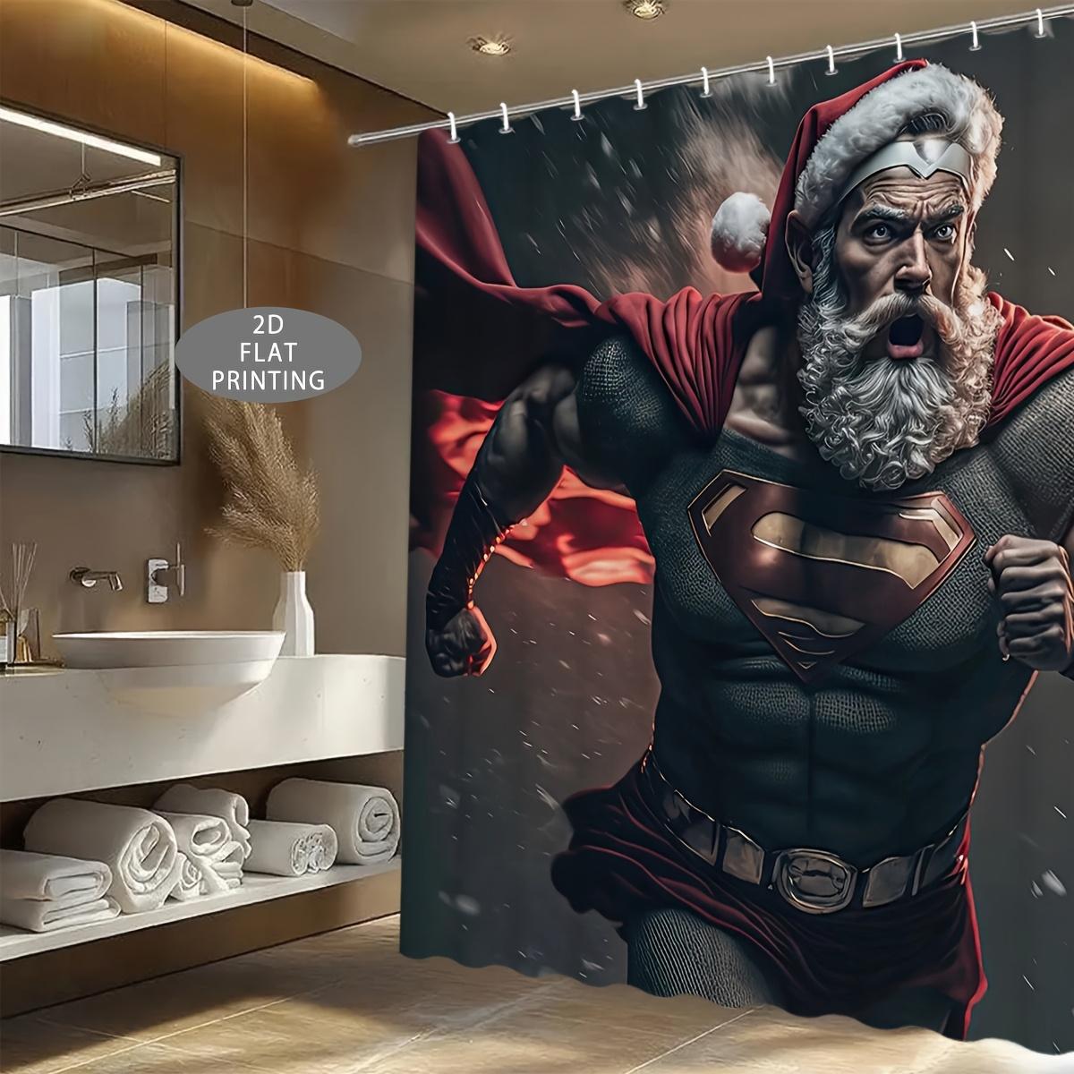 1pc 2D Flat Christmas Guardian Superhero Arrival Theme Shower Curtain, Halloween & Holiday Decoration Gift for All Seasons Bat 90x180cm
1pc 2D Flat Christmas Guardian Superhero Arrival Theme Shower Curtain, Halloween & Holiday Decoration Gift for All Seasons Bat 90x180cm