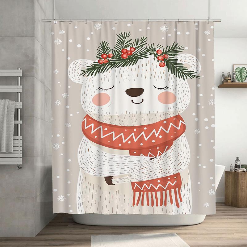 Tuniu Cute Polar Bear Bathroom Shower Curtain Funny Animal Forest Backdrop Waterproof Decor W60H190(CM)-1 Pcs
Tuniu Cute Polar Bear Bathroom Shower Curtain Funny Animal Forest Backdrop Waterproof Decor W60H190(CM)-1 Pcs