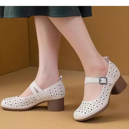 Elegant Medium Heel Women s Shoes Summer Autumn Fashion Buckle Strap Vintage Hollow Sandals Comfortable Non Slip Mary Jane Shoes 35
Elegant Medium Heel Women s Shoes Summer Autumn Fashion Buckle Strap Vintage Hollow Sandals Comfortable Non Slip Mary Jane Shoes 35