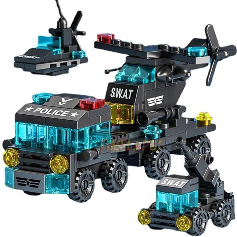 6in1 NEW Special Police Tow Trucks Airplanes Car Mini Loader Classic Model Building Blocks Sets Bricks Toy City
6in1 NEW Special Police Tow Trucks Airplanes Car Mini Loader Classic Model Building Blocks Sets Bricks Toy City