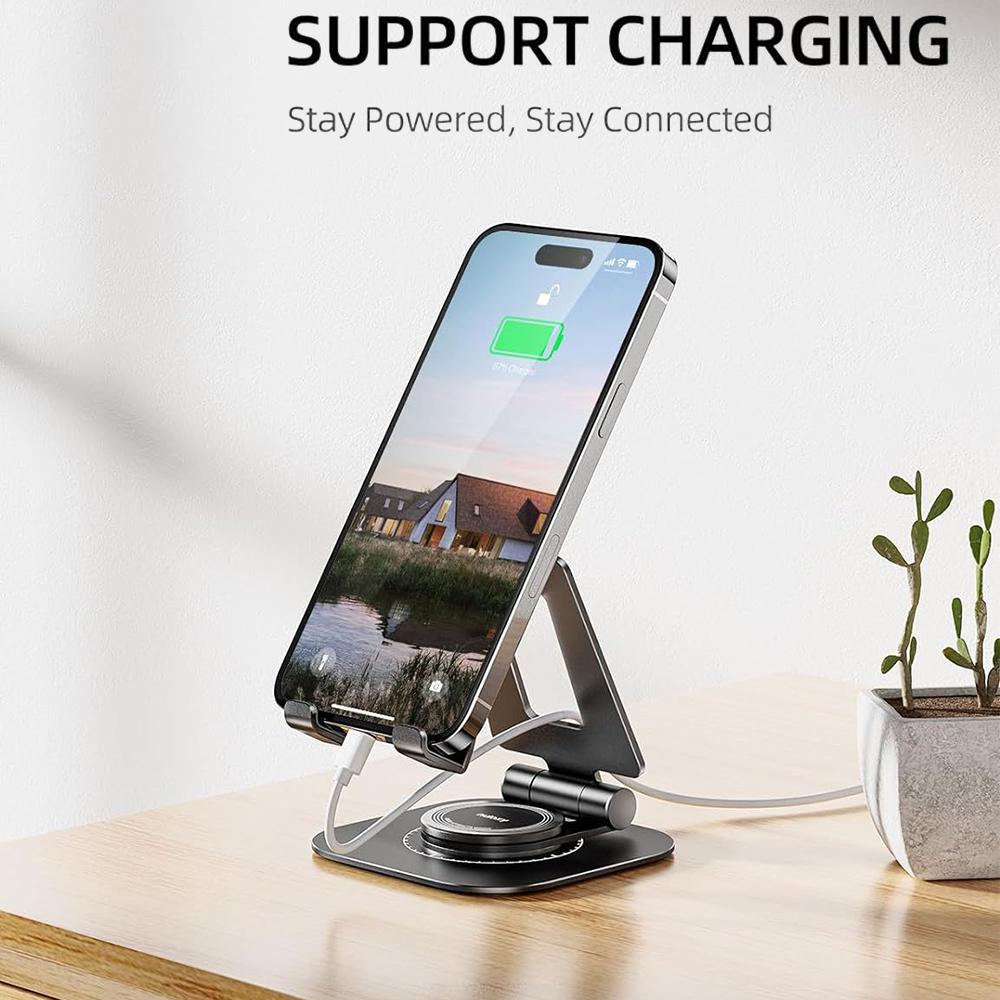 AS007-XS Cell Phone Stand Aluminum Alloy+Silicone Adjustable Angle Height Desk Dock Holder for 4.7-7 inch Devices Silver
AS007-XS Cell Phone Stand Aluminum Alloy+Silicone Adjustable Angle Height Desk Dock Holder for 4.7-7 inch Devices Silver