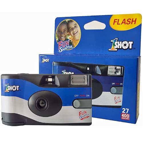 One-shot disposable camera with flash
One-shot disposable camera with flash