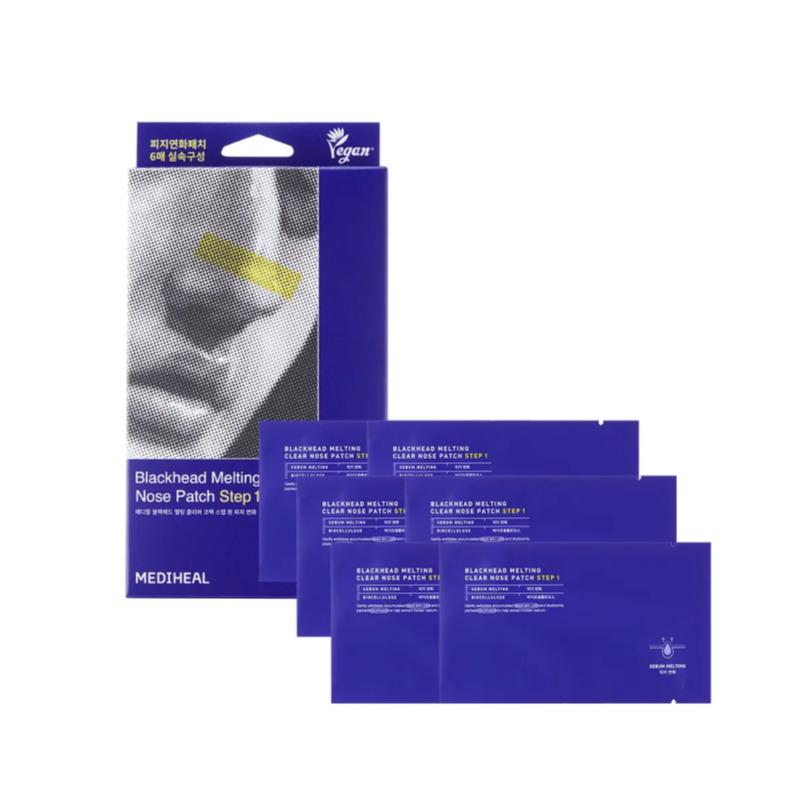 Mediheal Blackhead Melting Clear Nose Pack Step 1 Sebum Softening (6 Sheets)
Mediheal Blackhead Melting Clear Nose Pack Step 1 Sebum Softening (6 Sheets)
