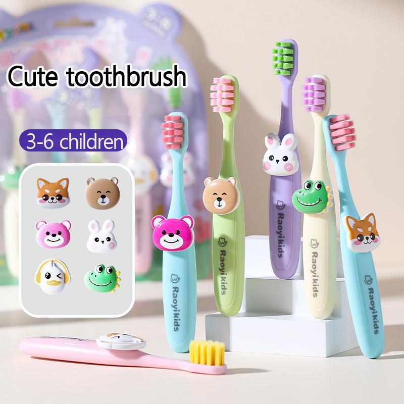 6PCS Cute Children s Toothbrush Ultra Soft Bristle Brush Creative Animal Handle Design Suitable for Children Aged 3-6 Years Old
6PCS Cute Children s Toothbrush Ultra Soft Bristle Brush Creative Animal Handle Design Suitable for Children Aged 3-6 Years Old