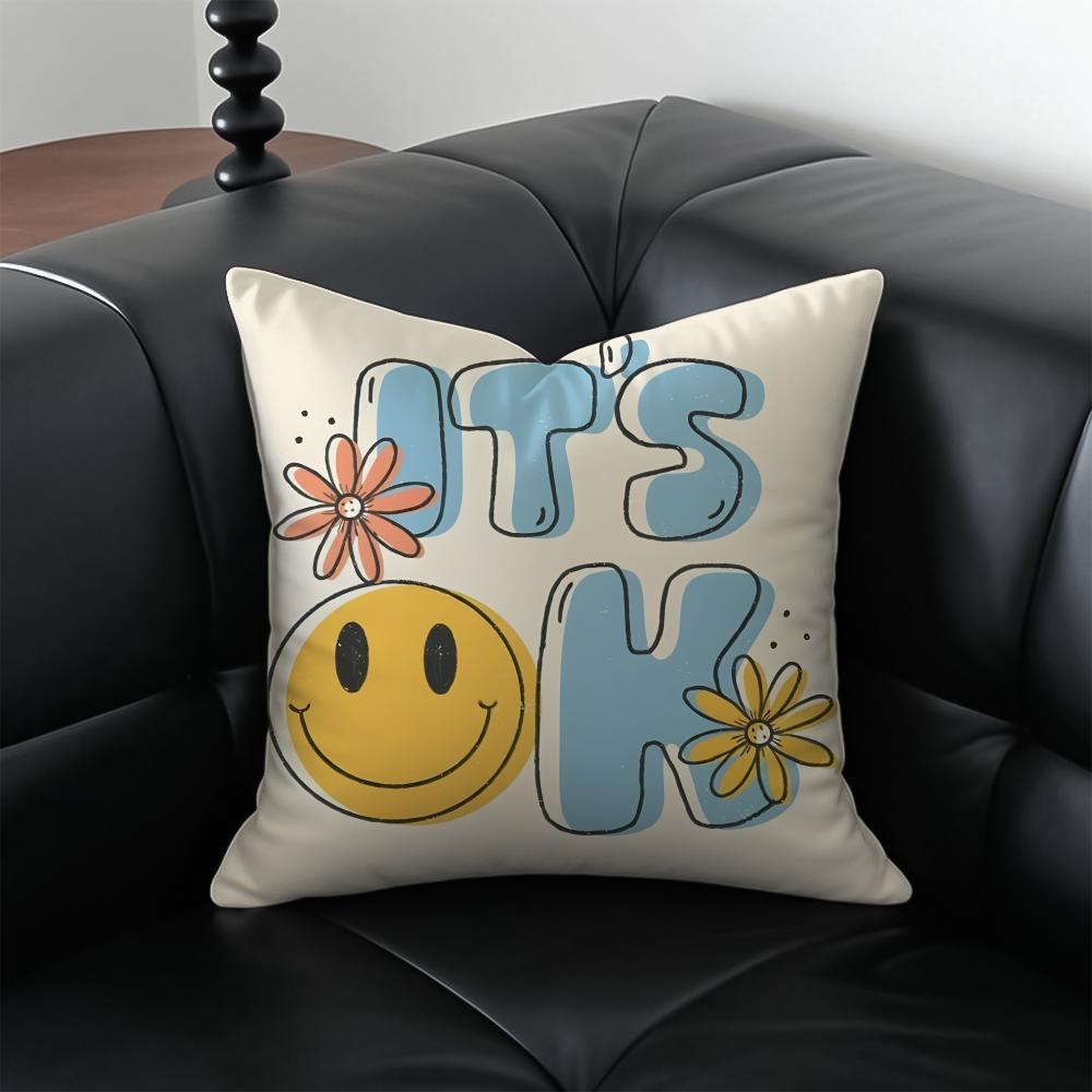 HHealing Text Cushion Cover Pillow Case Antidustmite Invisible zipper silky plush cushion 30X30cm
HHealing Text Cushion Cover Pillow Case Antidustmite Invisible zipper silky plush cushion 30X30cm