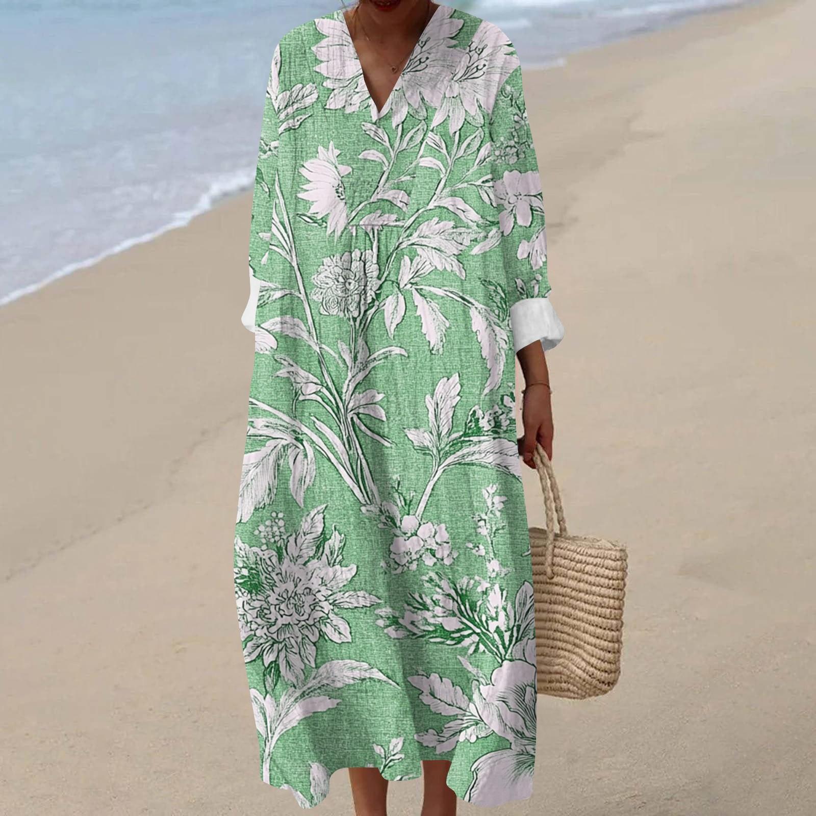 Женское повседневное модное платье макси с V-образным вырезом и длинными рукавами с цветочным принтом XXL
Женское повседневное модное платье макси с V-образным вырезом и длинными рукавами с цветочным принтом XXL